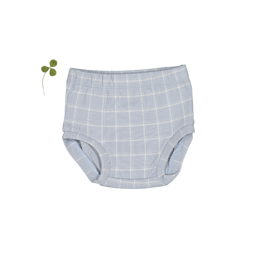 The Printed Bloomer - Blue Grid Bloomer Lovely Littles