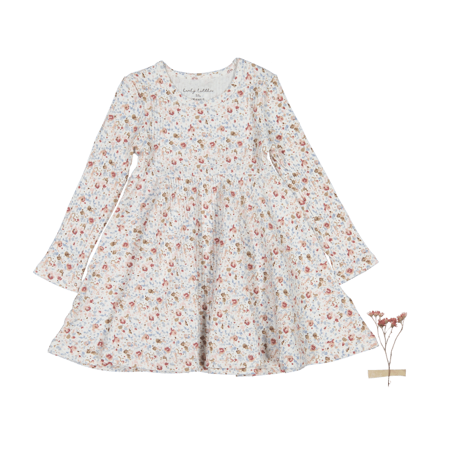 The Printed Long Sleeve Dress - Evelyn Long Sleeve Dress Lovely Littles