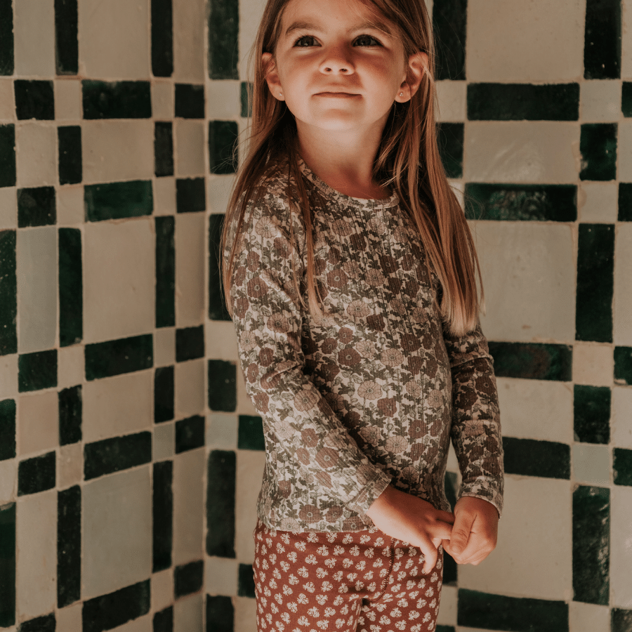 The Printed Legging - Rustic Floral