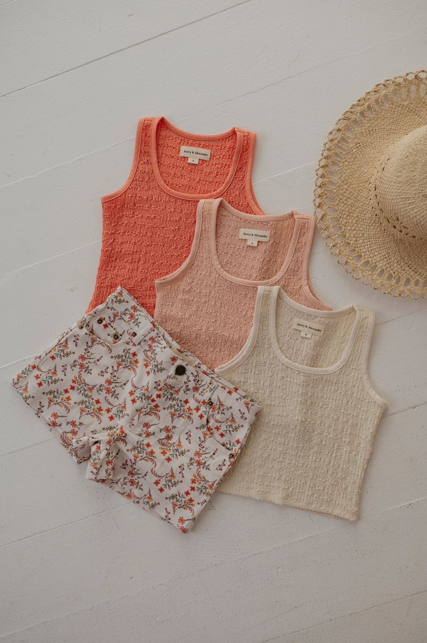 Textured Square Neck Tank