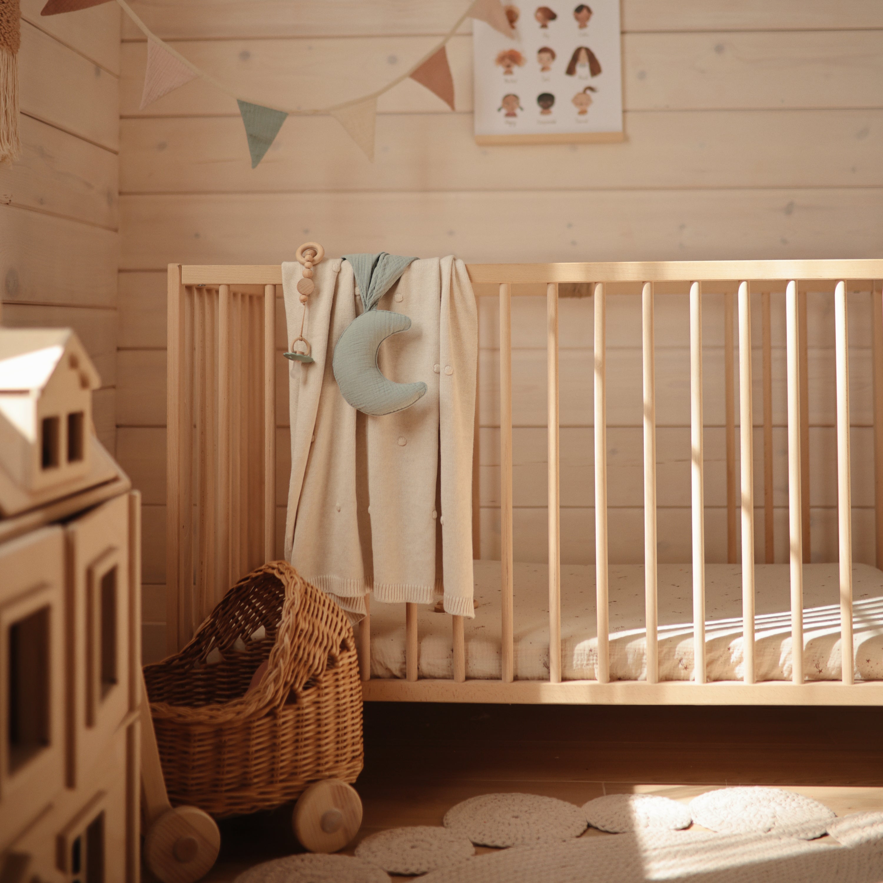 Moon Lovey Blanket blankets Mushie