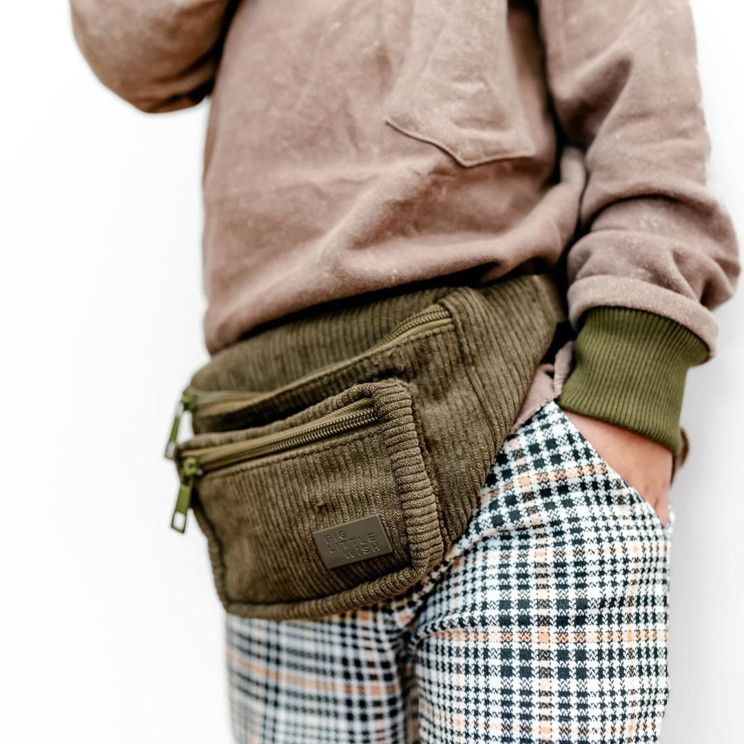 Kids Belt Bag- Olive Green