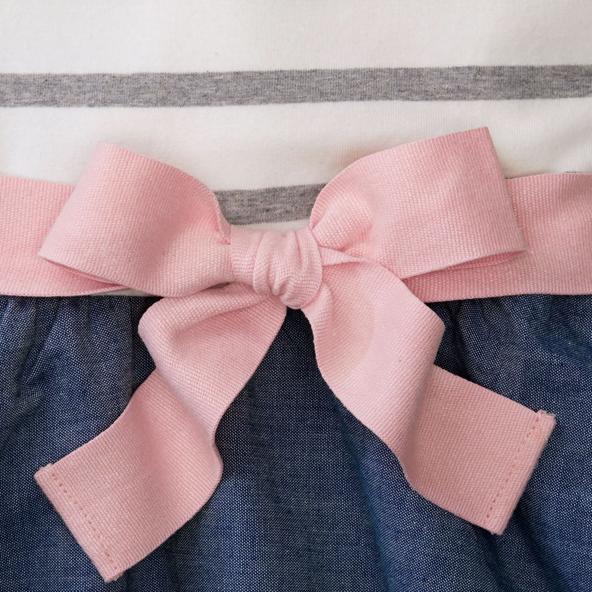 Lightweight Blocked Organic Skater Dress