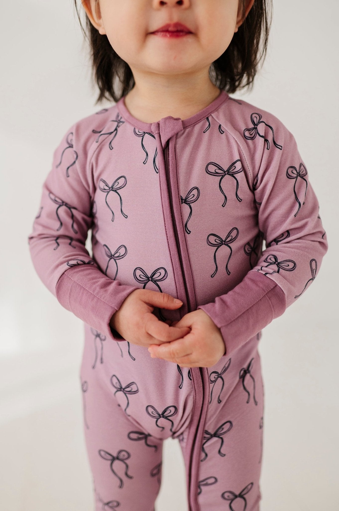 Baby Girl Long Sleeve Zip Romper