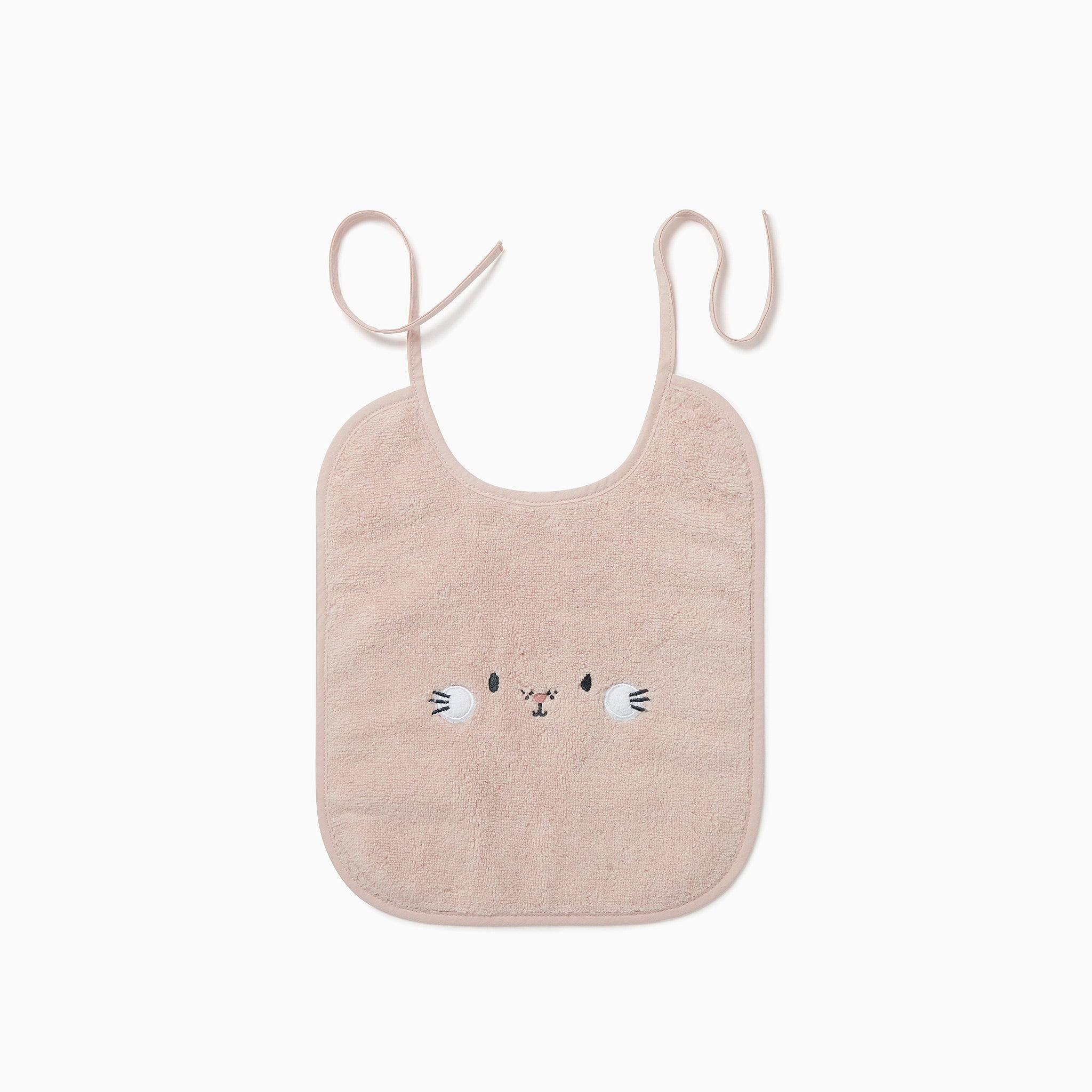 Animal Towel Bib - Blush
