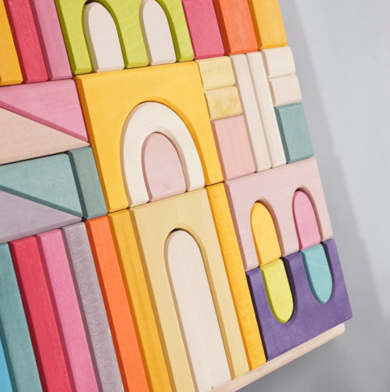 **Pre-order (Ships in 2-3 Weeks)**62 Pcs STAINED Large Castle Building Blocks Set