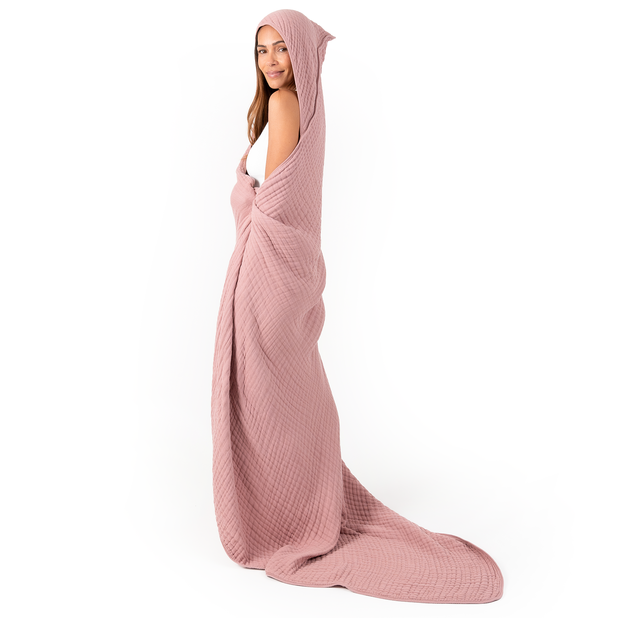 Adult Muslin Hooded Towel