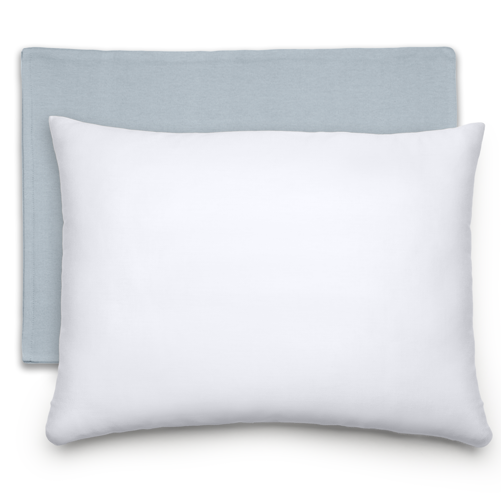 Toddler Pillows with Soft Cotton Pillow Case in Pacific Blue