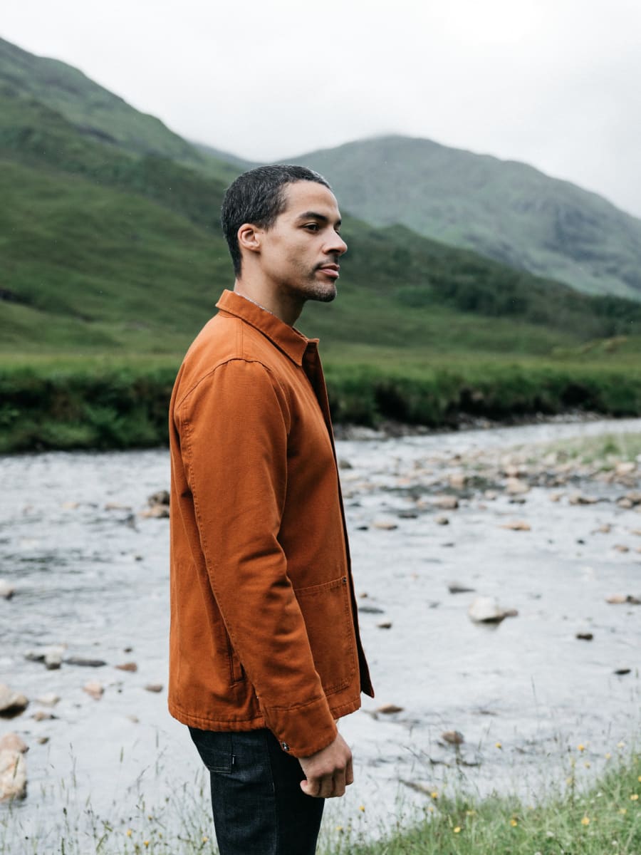 Men's Basset Flannel Lined Jacket - Sable