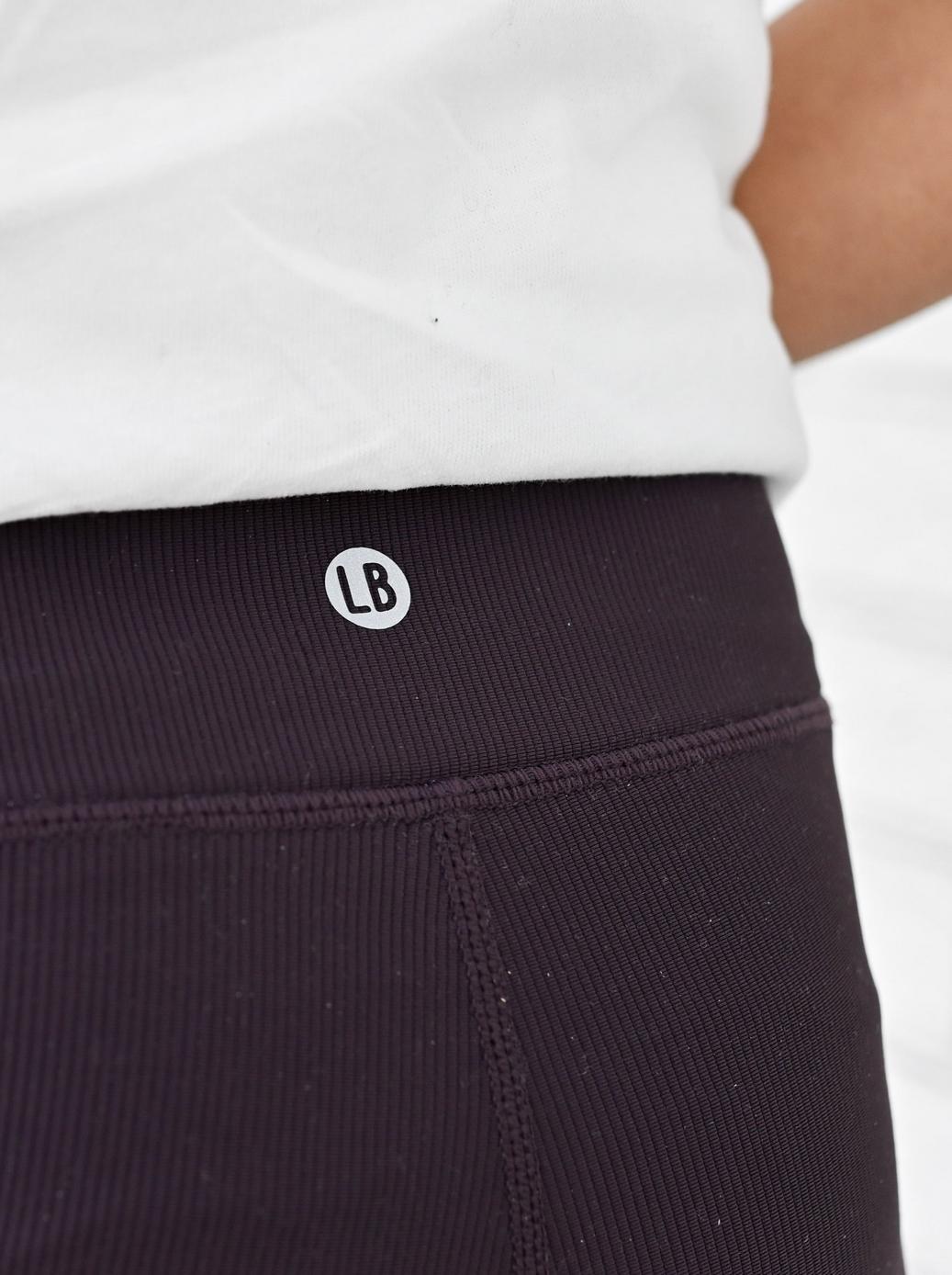 Athletic Ribbed Biker Short - Plum