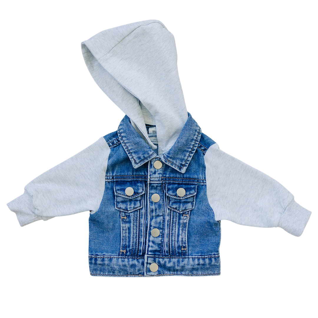 Mebie Baby Hooded Jean Jacket Mebie Baby