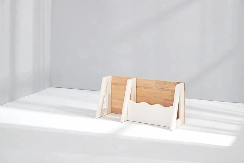 Calla D Desk Bookshelf - Compact Hardwood Organizer for Clutter MesaSilla USA