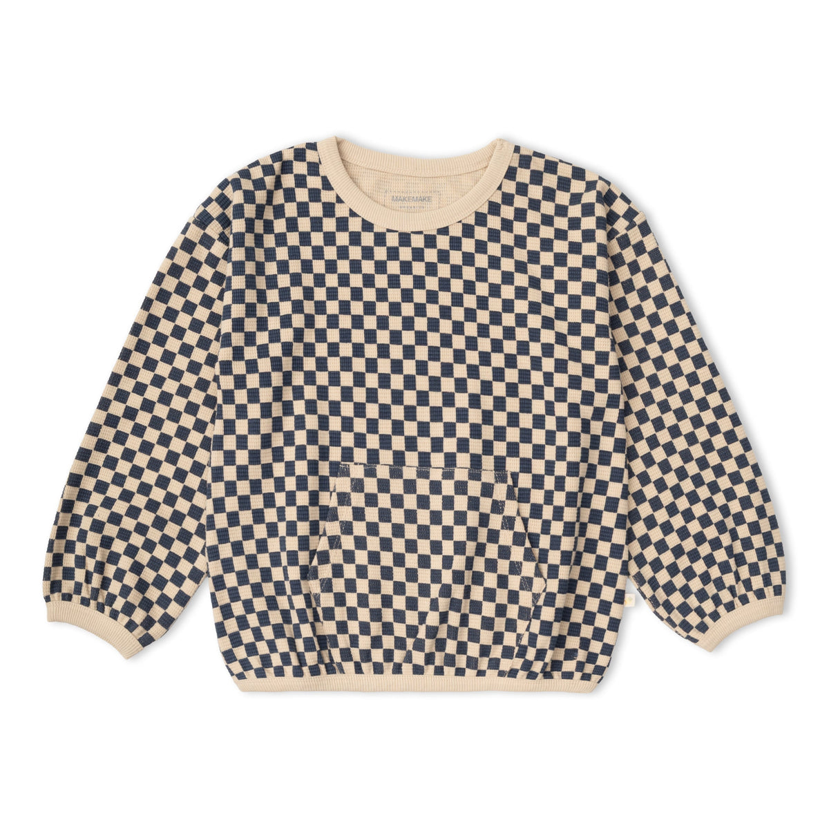 Organic Tee & Pant Slouch Set - Midnight Check
