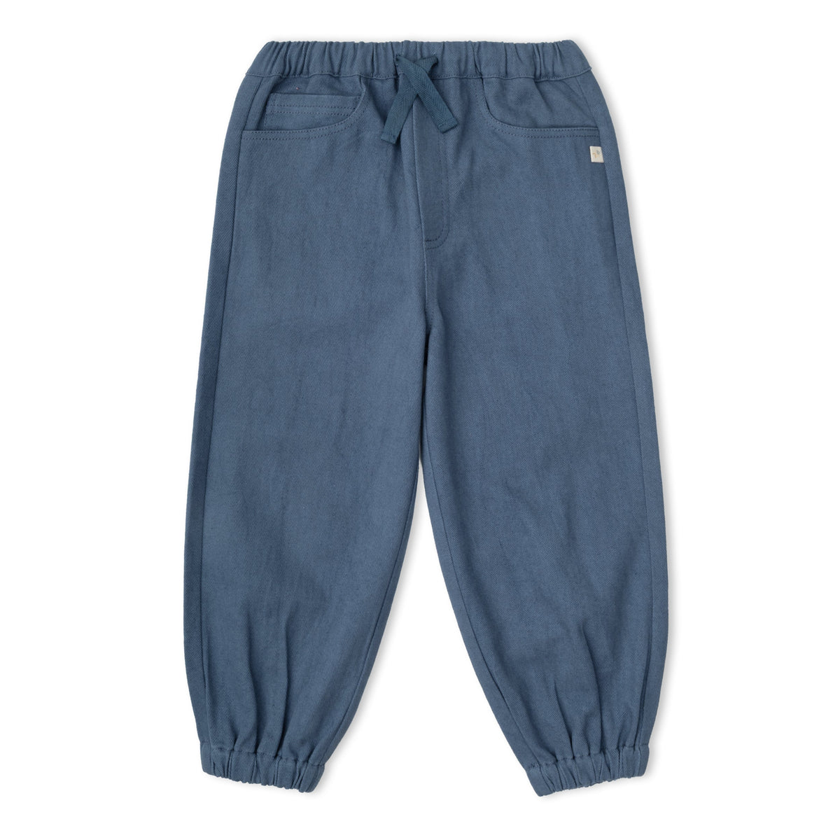 Organic Twill Joggers Pants - Navy