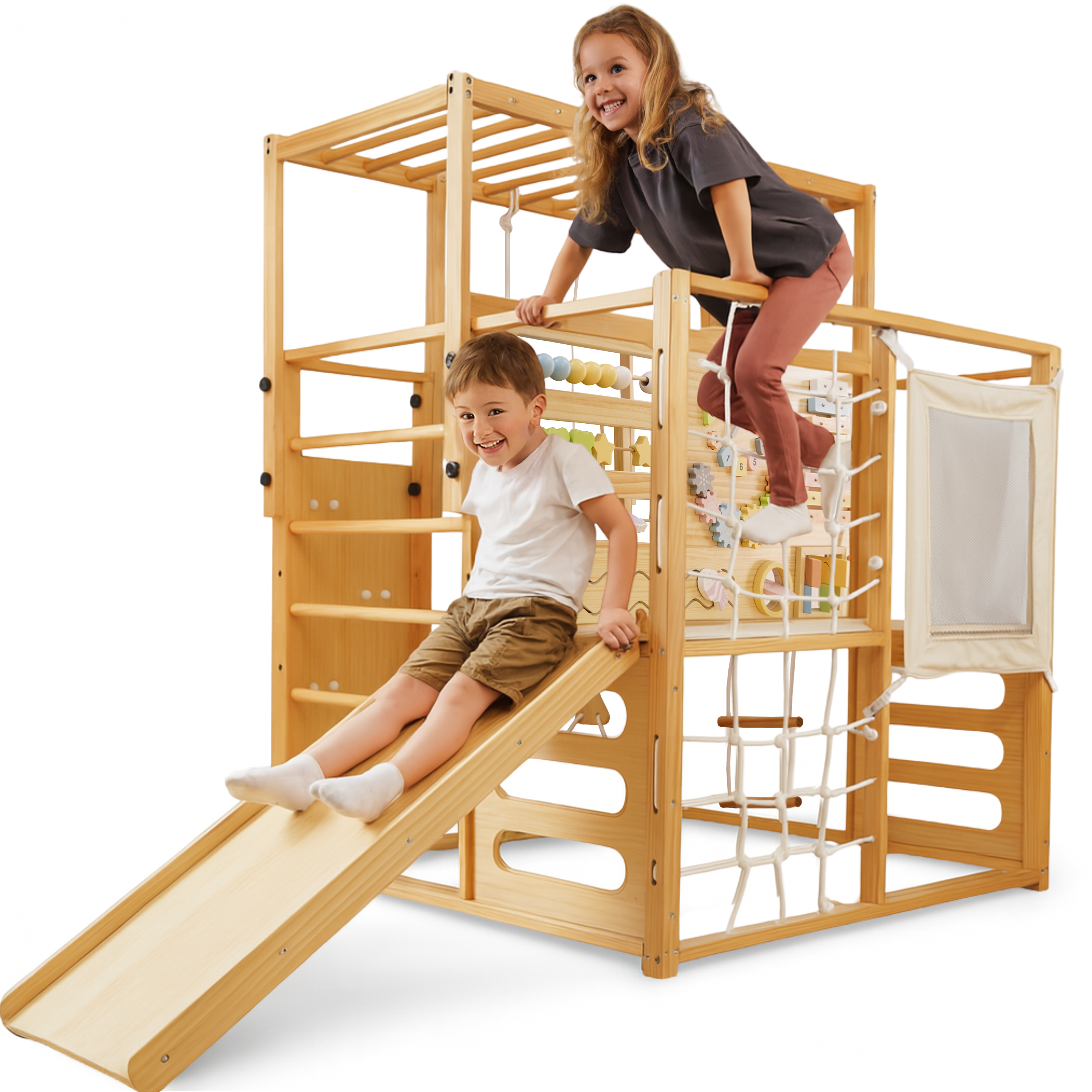 Alpine Adventure Indoor Play Gym – Climber, Slide & Kids Activity Set