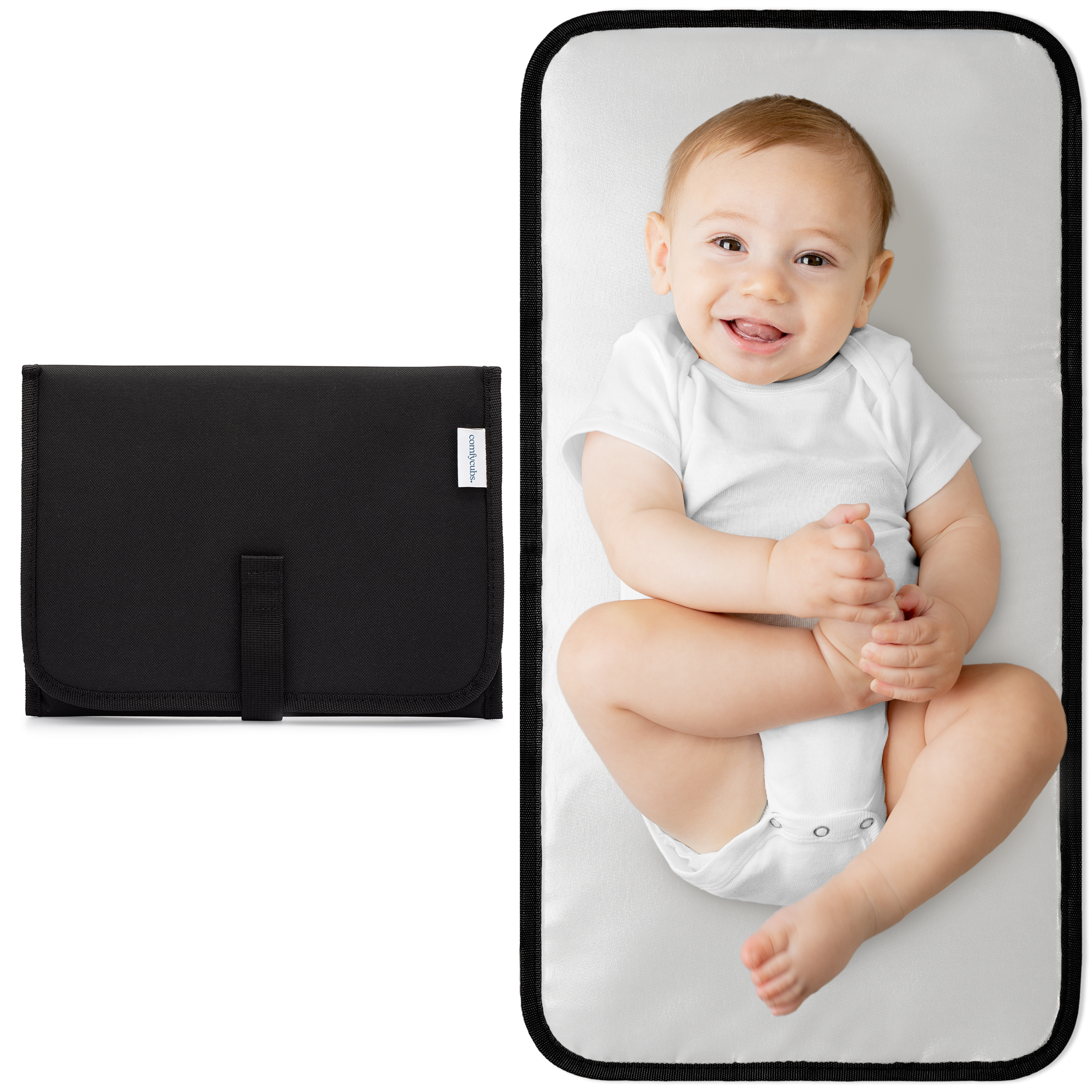 Compact Changing Pad in Solid Black
