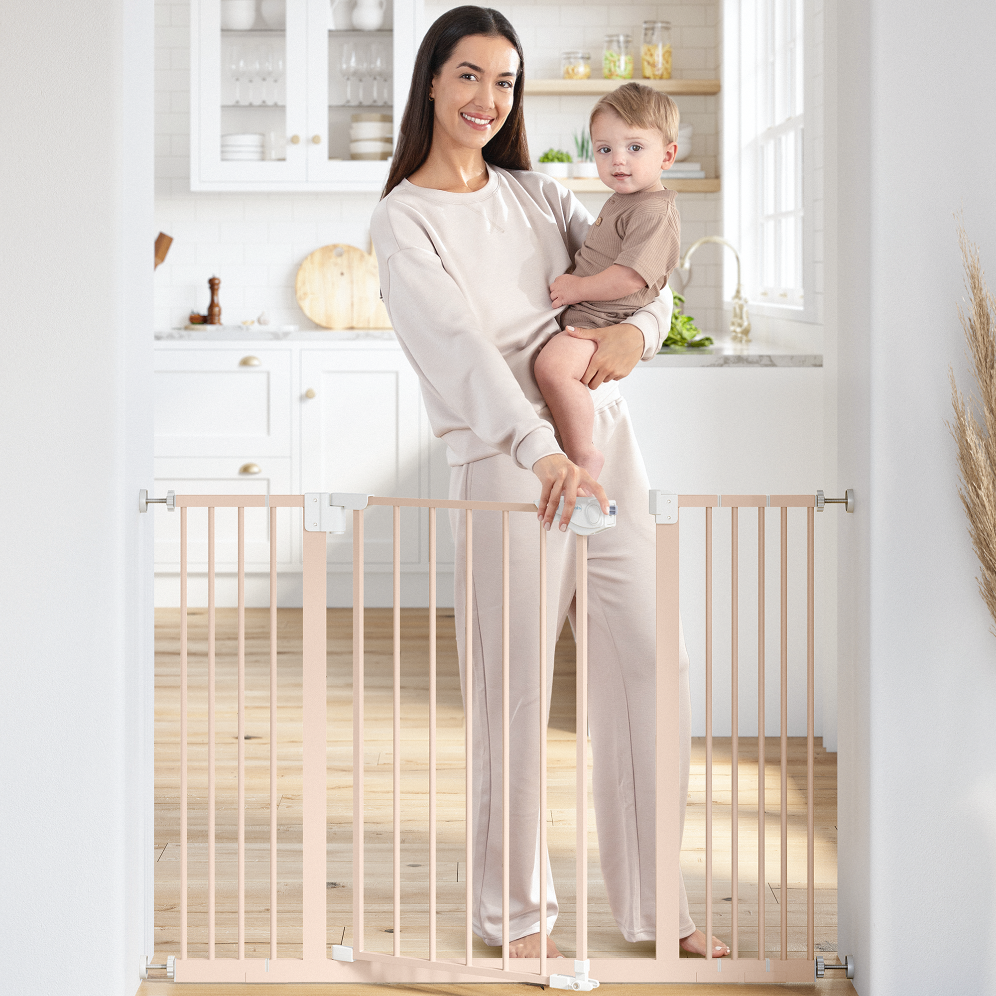 Baby Safety Gate in Blush
