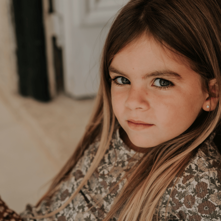 The Printed Long Sleeve Tee - Ava