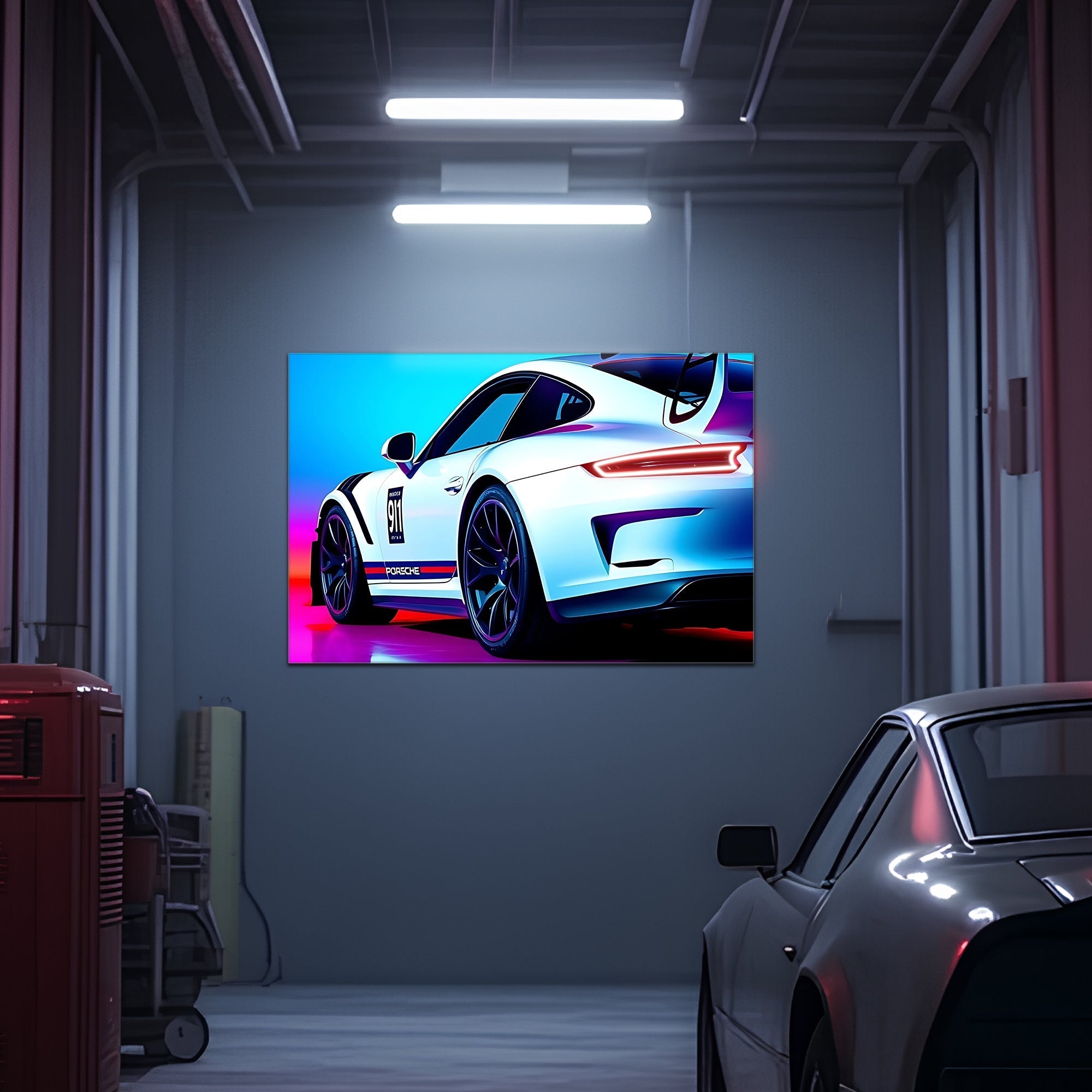 Car light up sign, Car neon light sign, Car wall art lighted, Car led wall decor, Car led sign, Garage neon sign, Neon painting art For Man - UvCar25