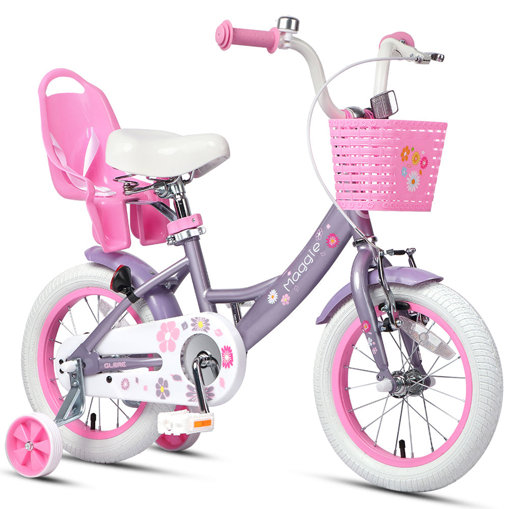 Glerc 14" Kids Bike with Doll Seat For 3 - 5 Years Old - Maggie