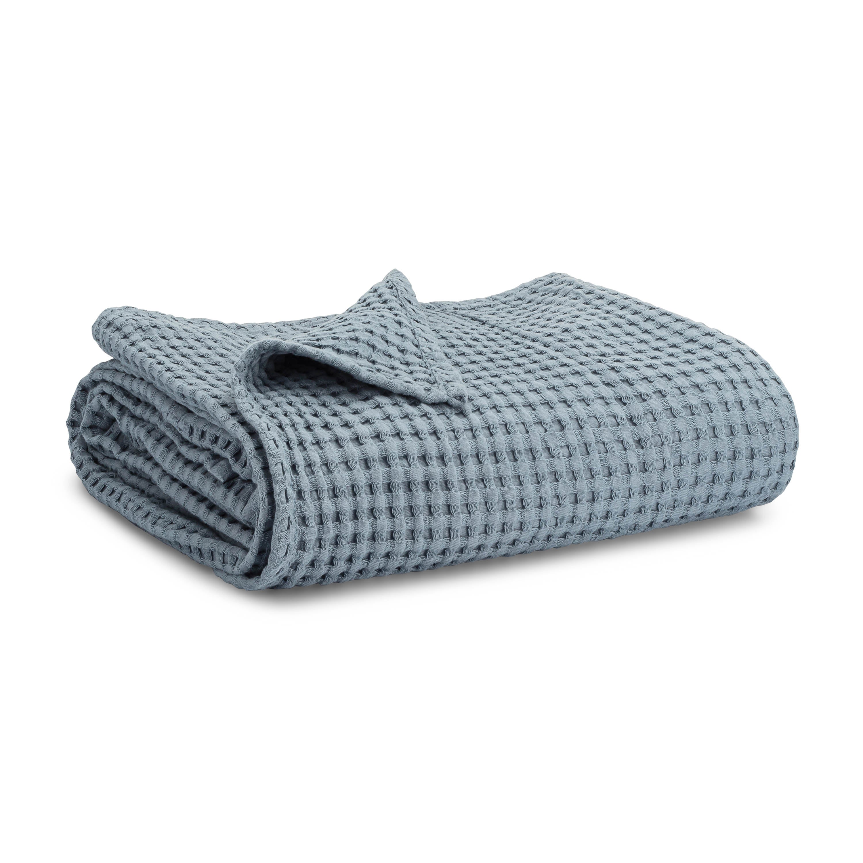 Baby Waffle Blankets by Comfy Cubs in Pacific Blue