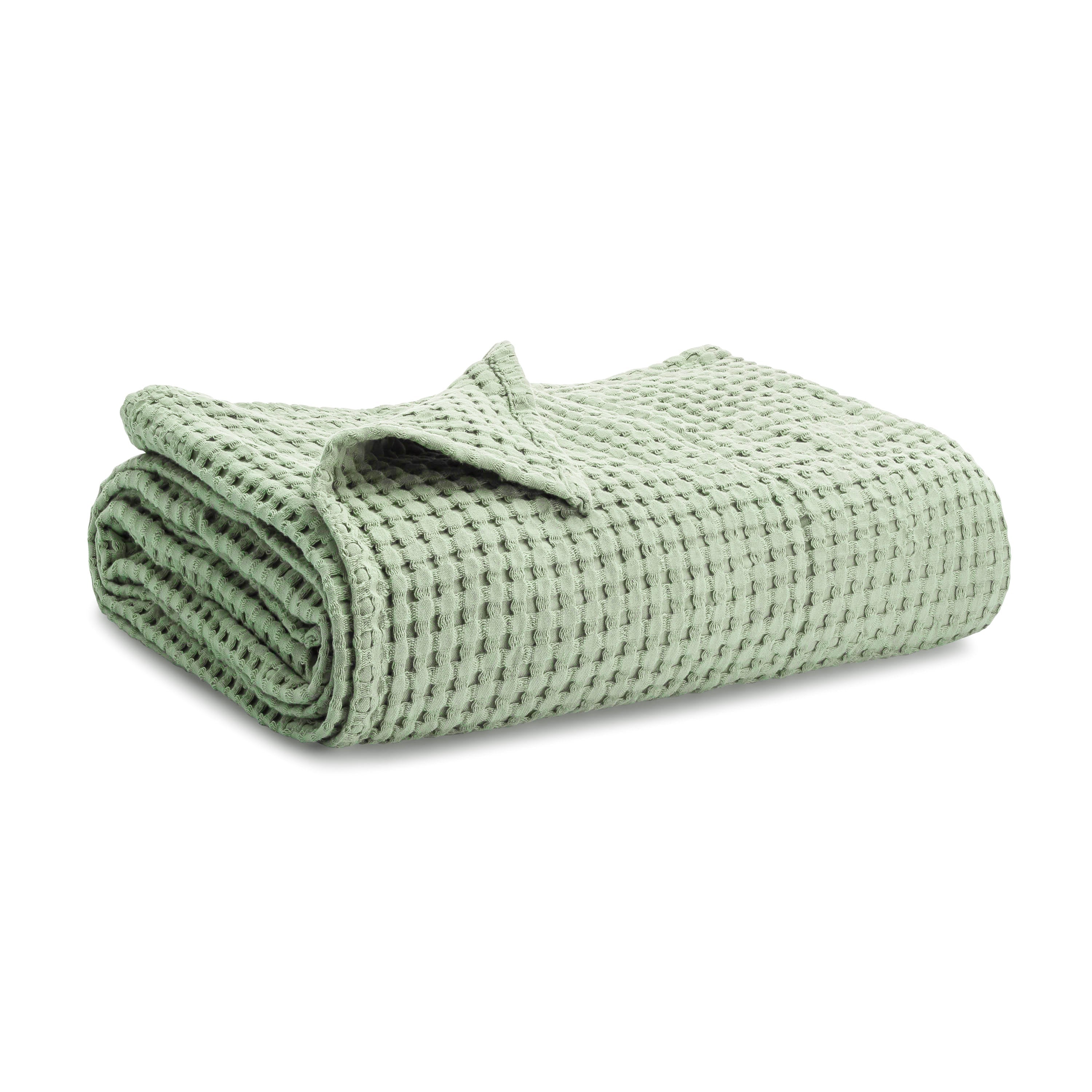 Baby Waffle Blankets in Sage