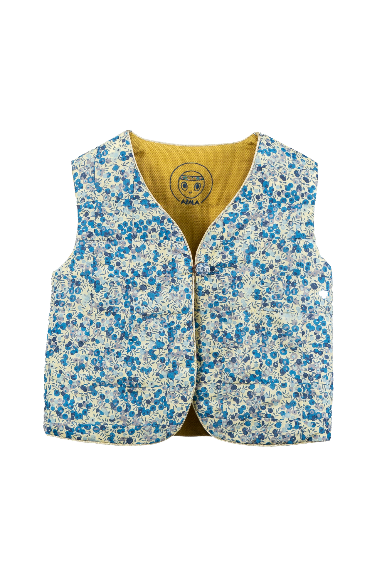 Reversible Kids Vest - Honey Blueberry