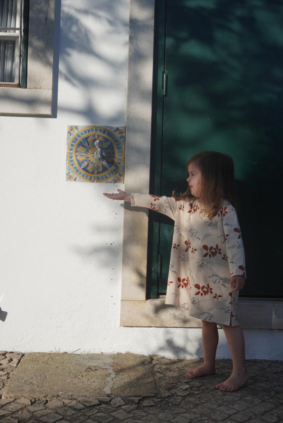 Organic Pima Cotton Kids Dress - Peace