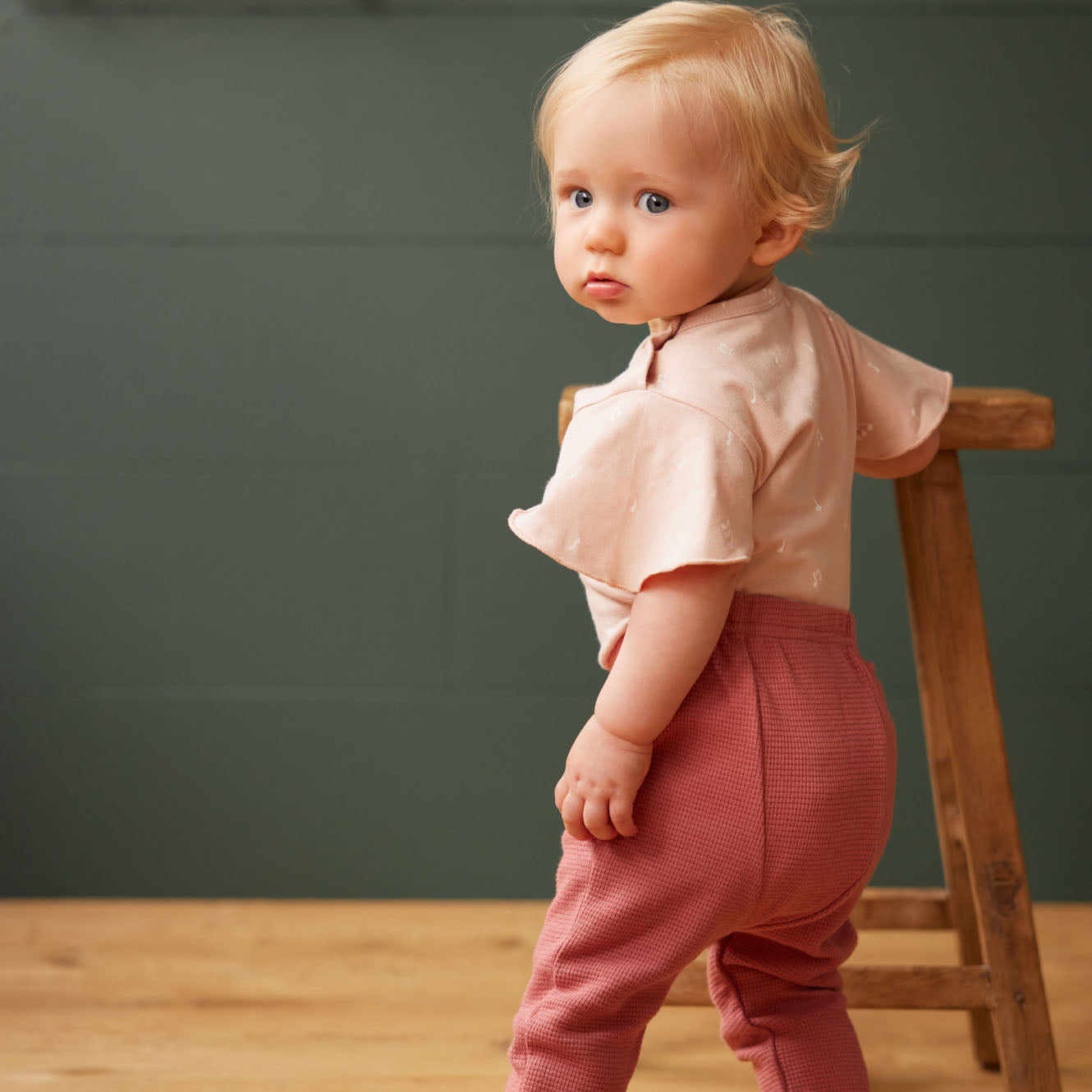 Petal Sleeve Bodysuit - Melody Print