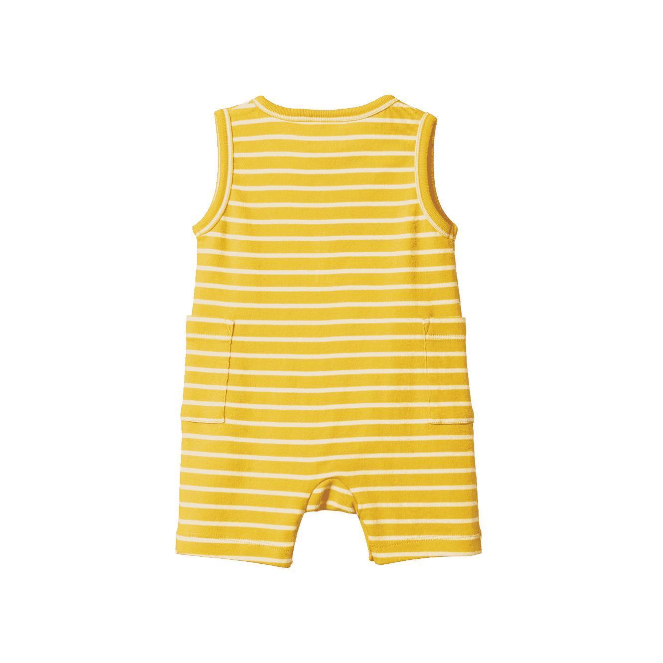 Camper Suit - Golden Yellow Sailor Stripe