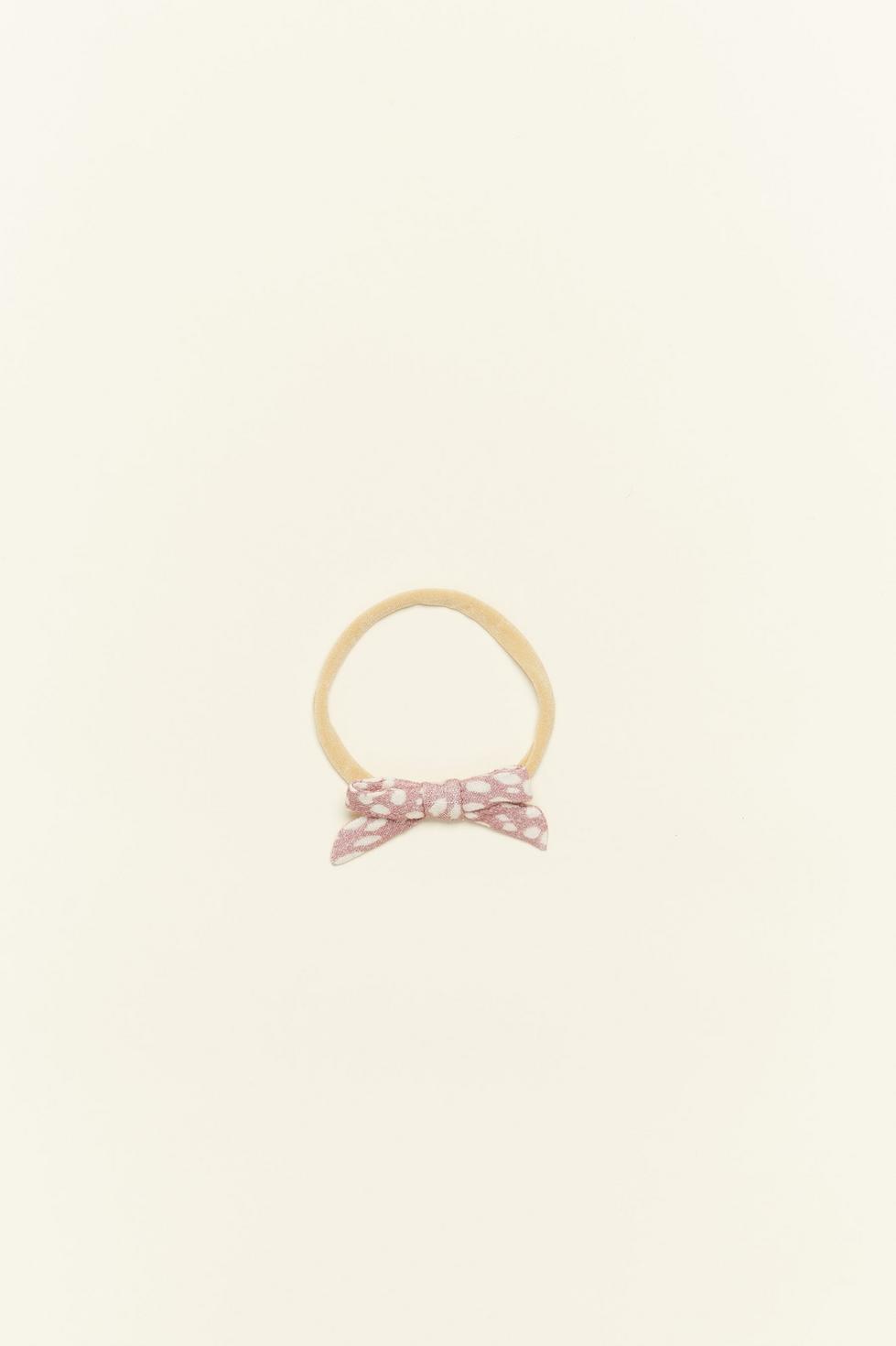 Mini Rosie Bow - Spots on Rose