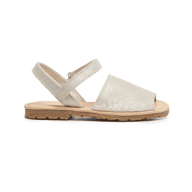 Leather Sandals in Nude Shimmer by childrenchic childrenchic 24EU / 8US