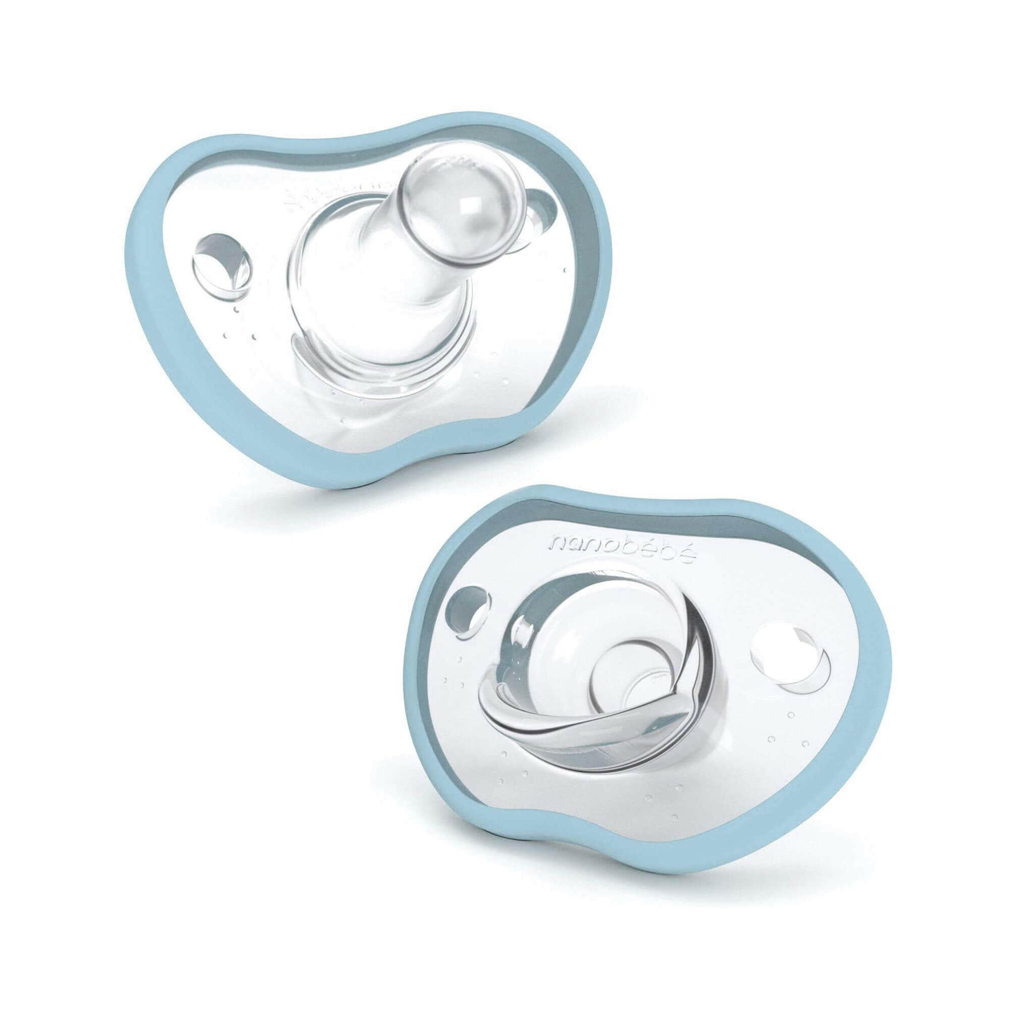 Limited-Edition Sky Blue Pacifier Pacifiers & Teethers Nanobébé US 0-3m Flexy 2pk Sky