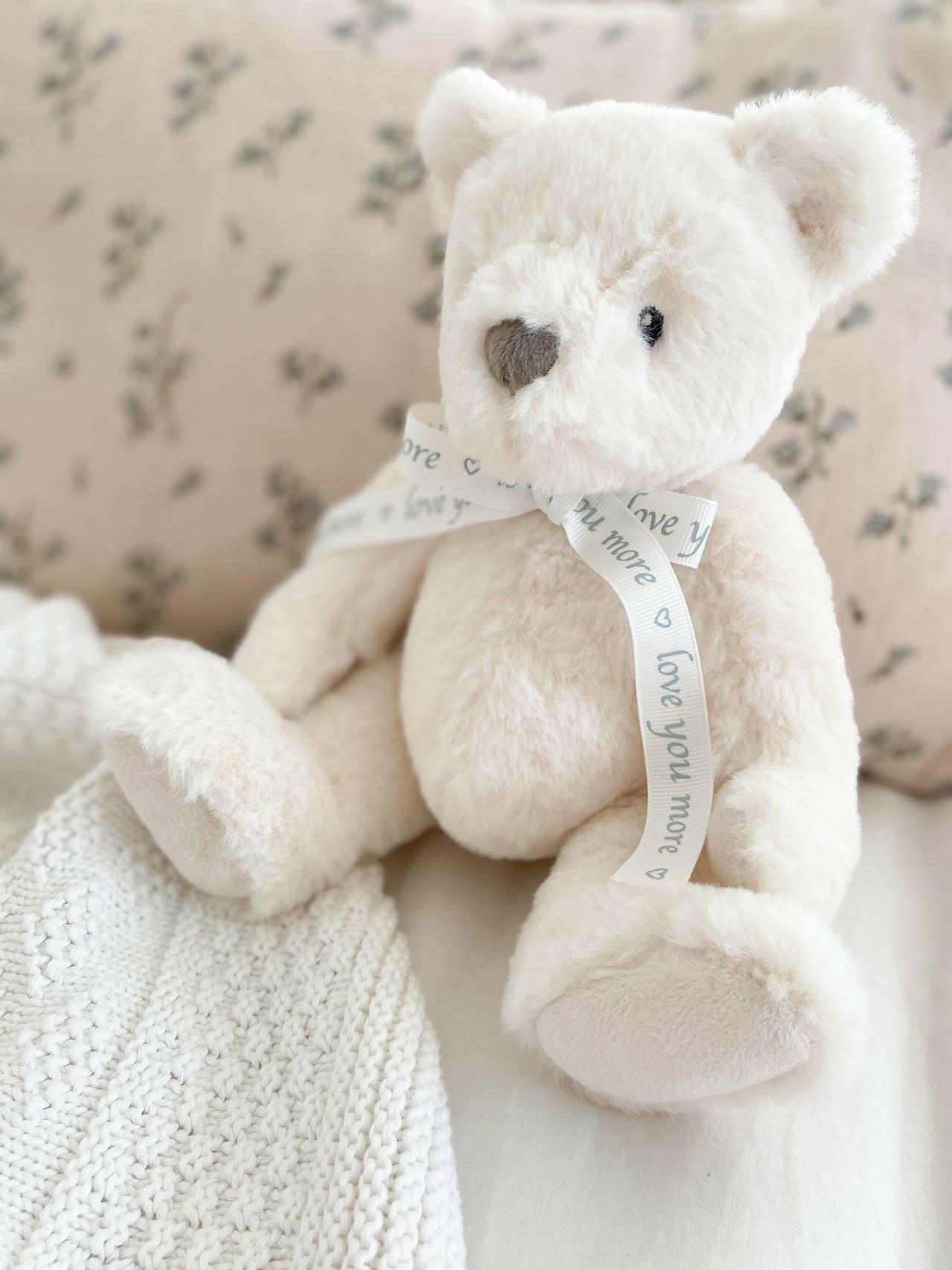 Love You Bear - Cream Stuffed Toy MON AMI