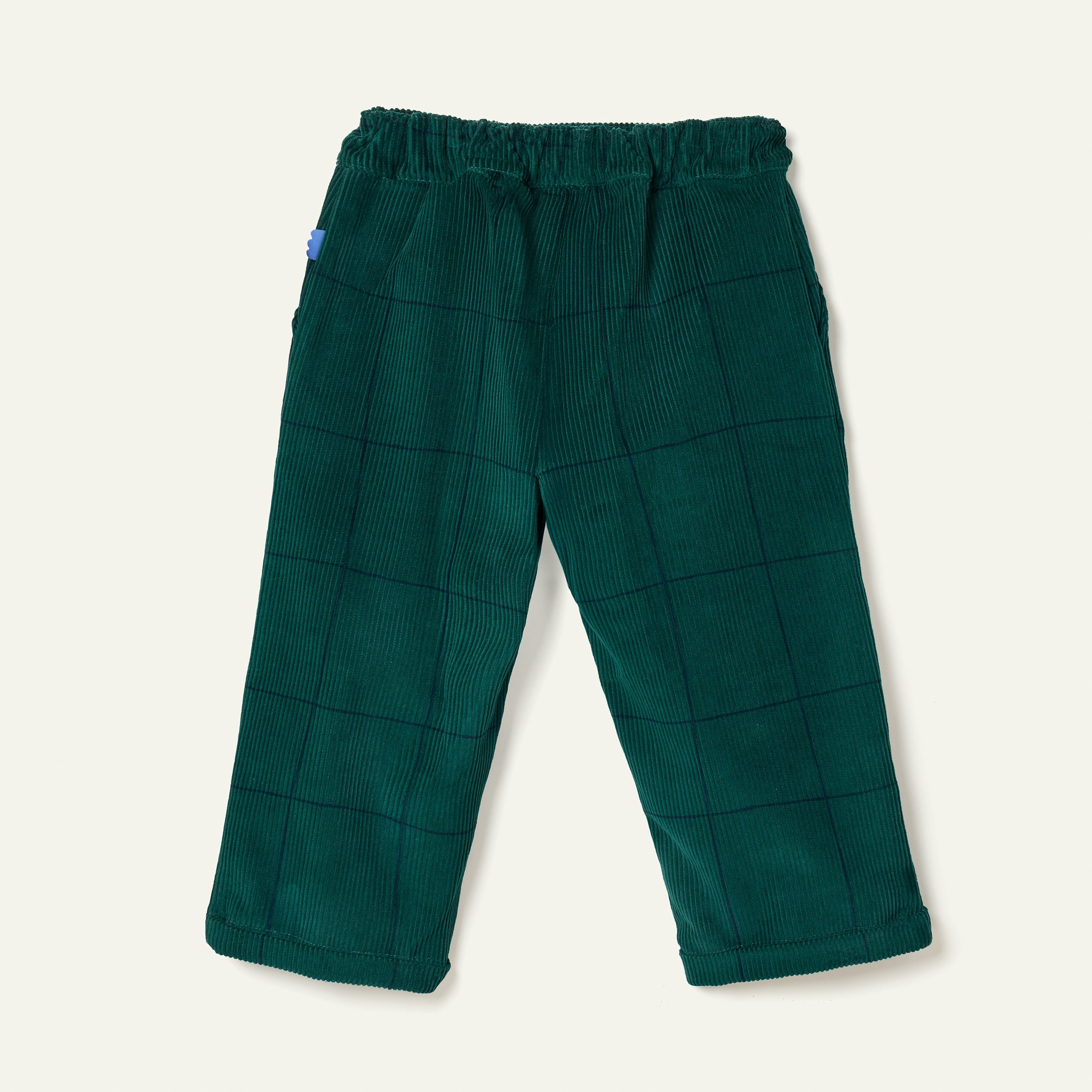 Recycled Cotton Evergreen Grid Corduroy Pant