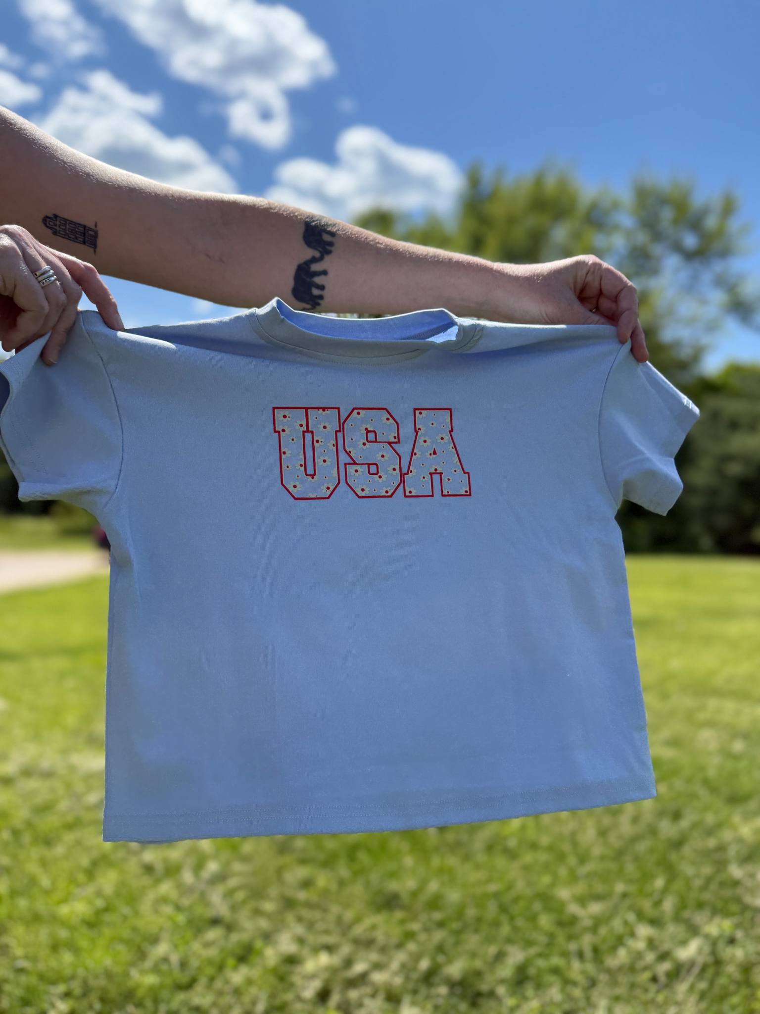 USA Daisy Oversized T-Shirt