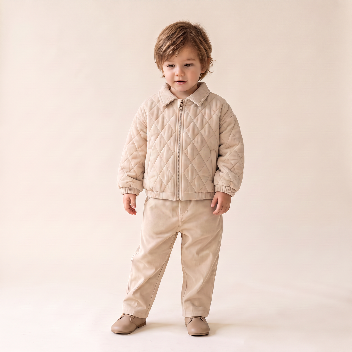 Organic Corduroy Pants - Oat