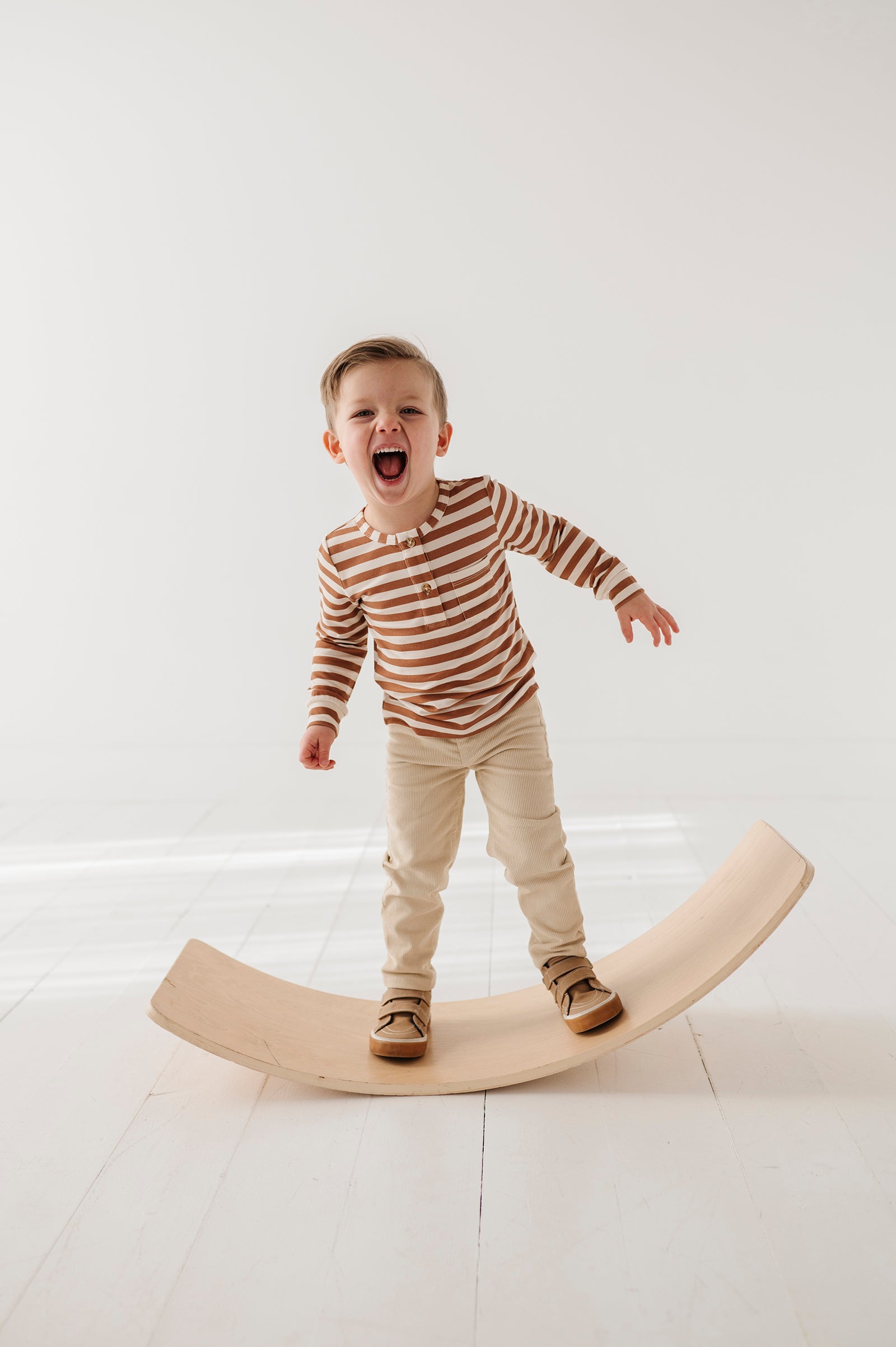 Boy's Long Sleeve Henley Shirt