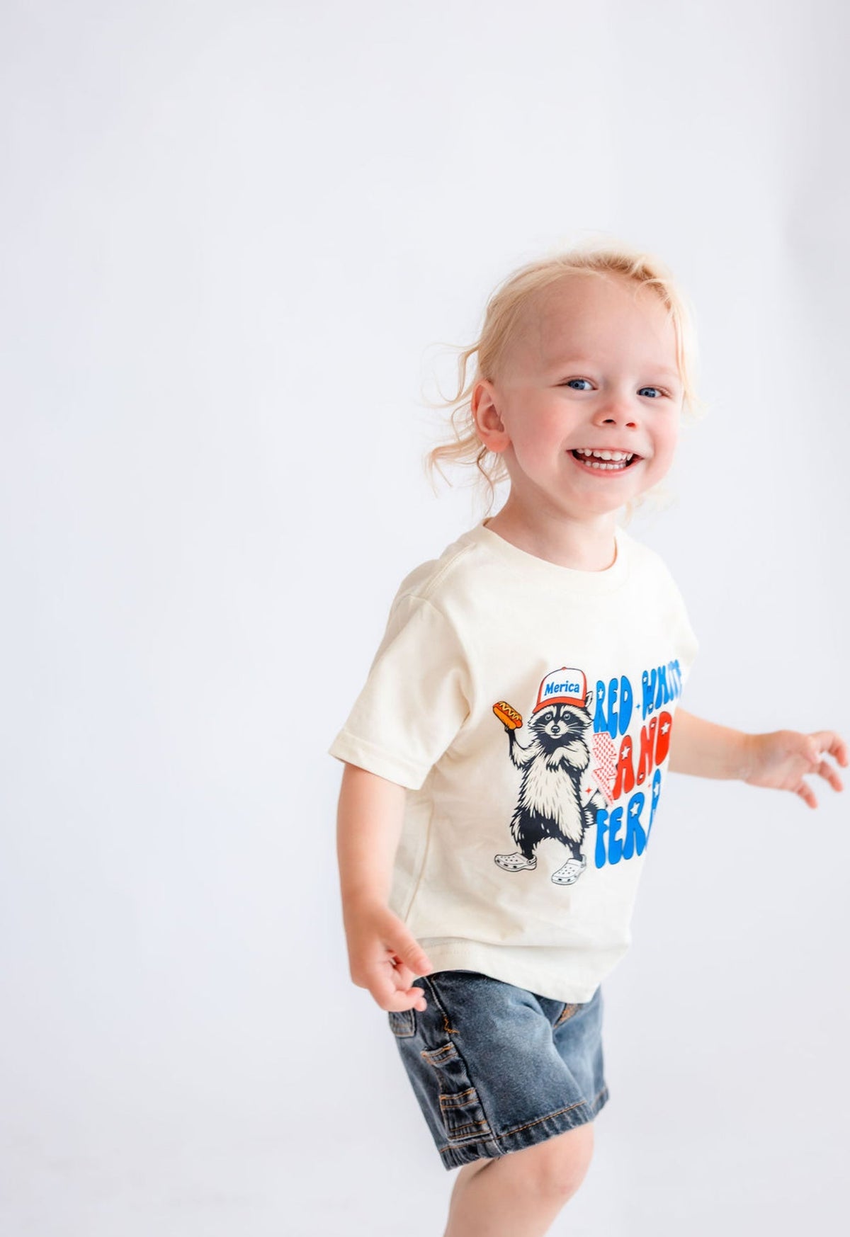 Red White & Feral - 100% Cotton Tee