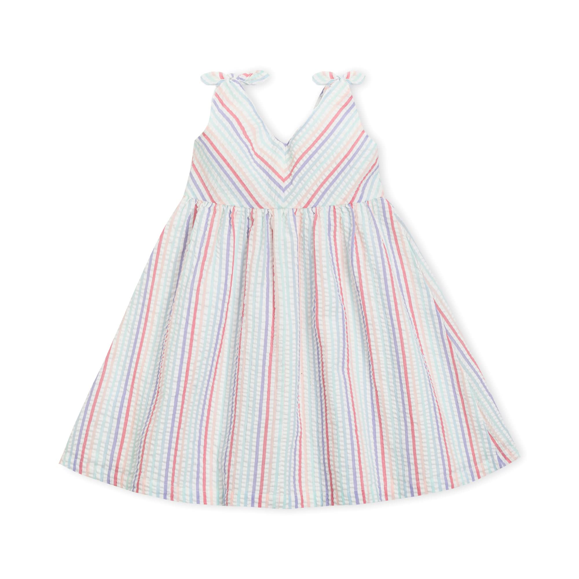 Bow Shoulder Swing Dress