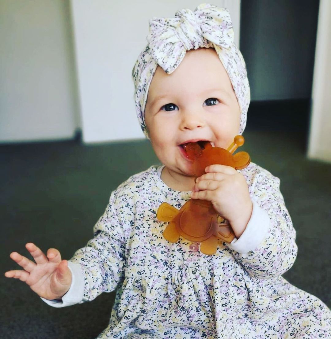 The Little Bamber - Natural Rubber & Baltic Amber Teething Toy