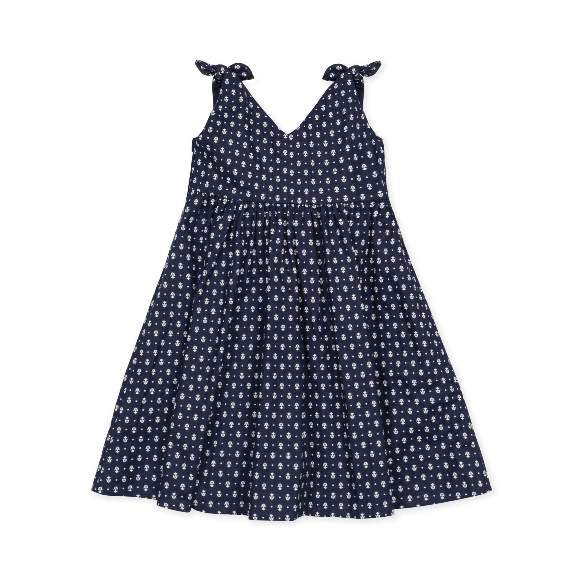 Bow Shoulder Swing Dress