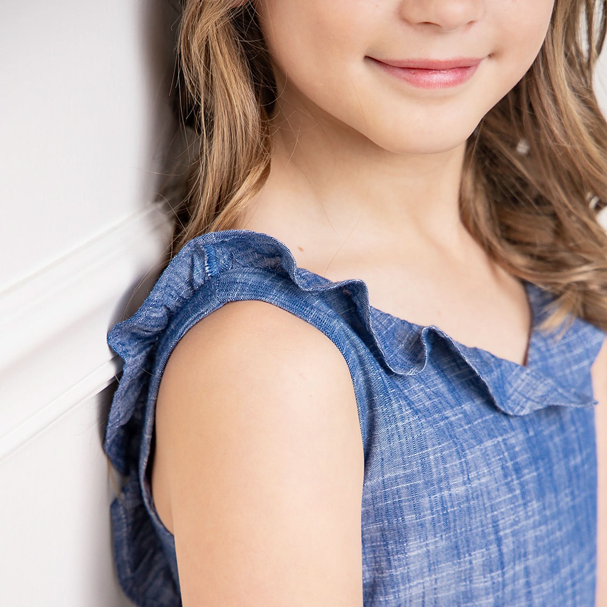 Ruffle Neck Organic Jumpsuit