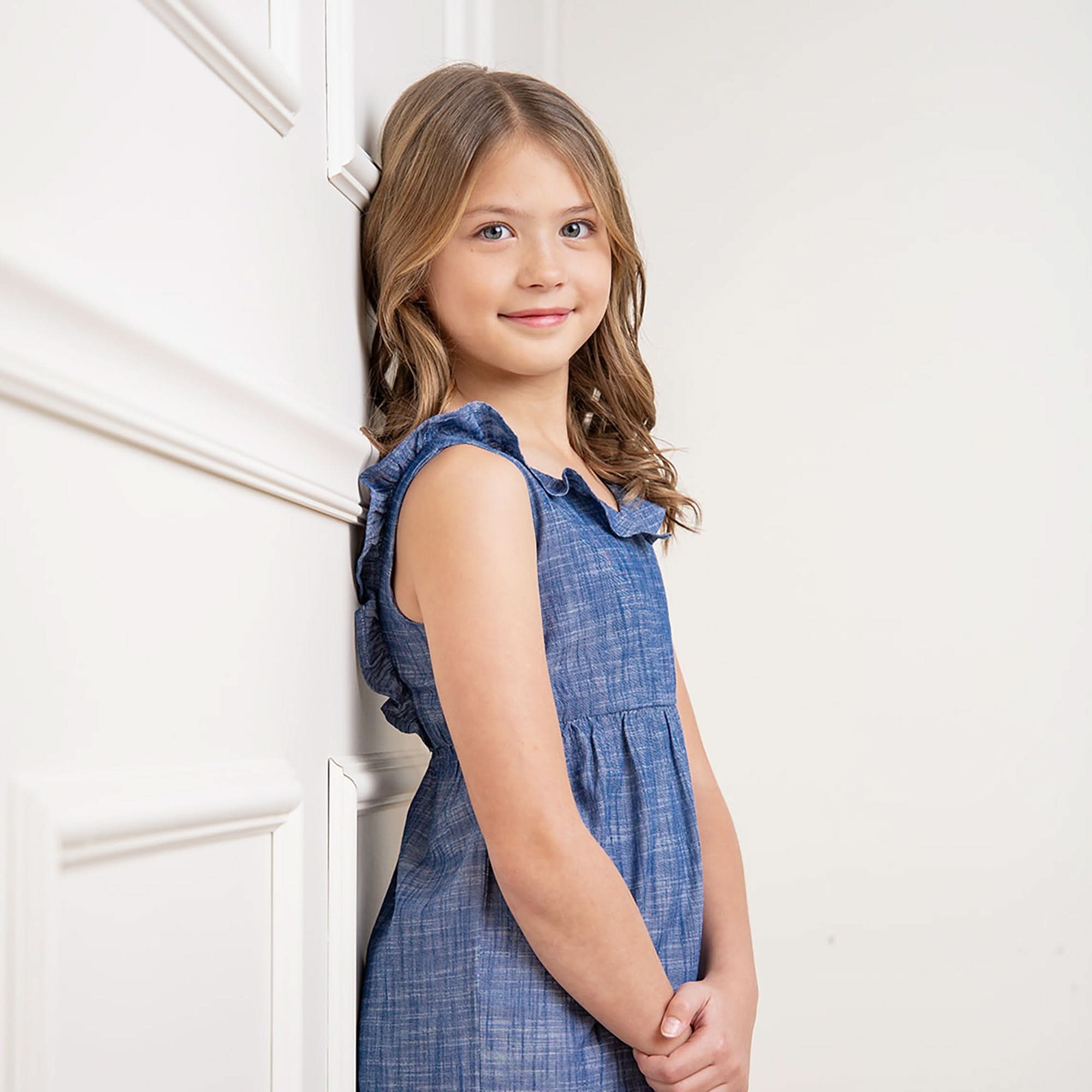 Ruffle Neck Organic Jumpsuit