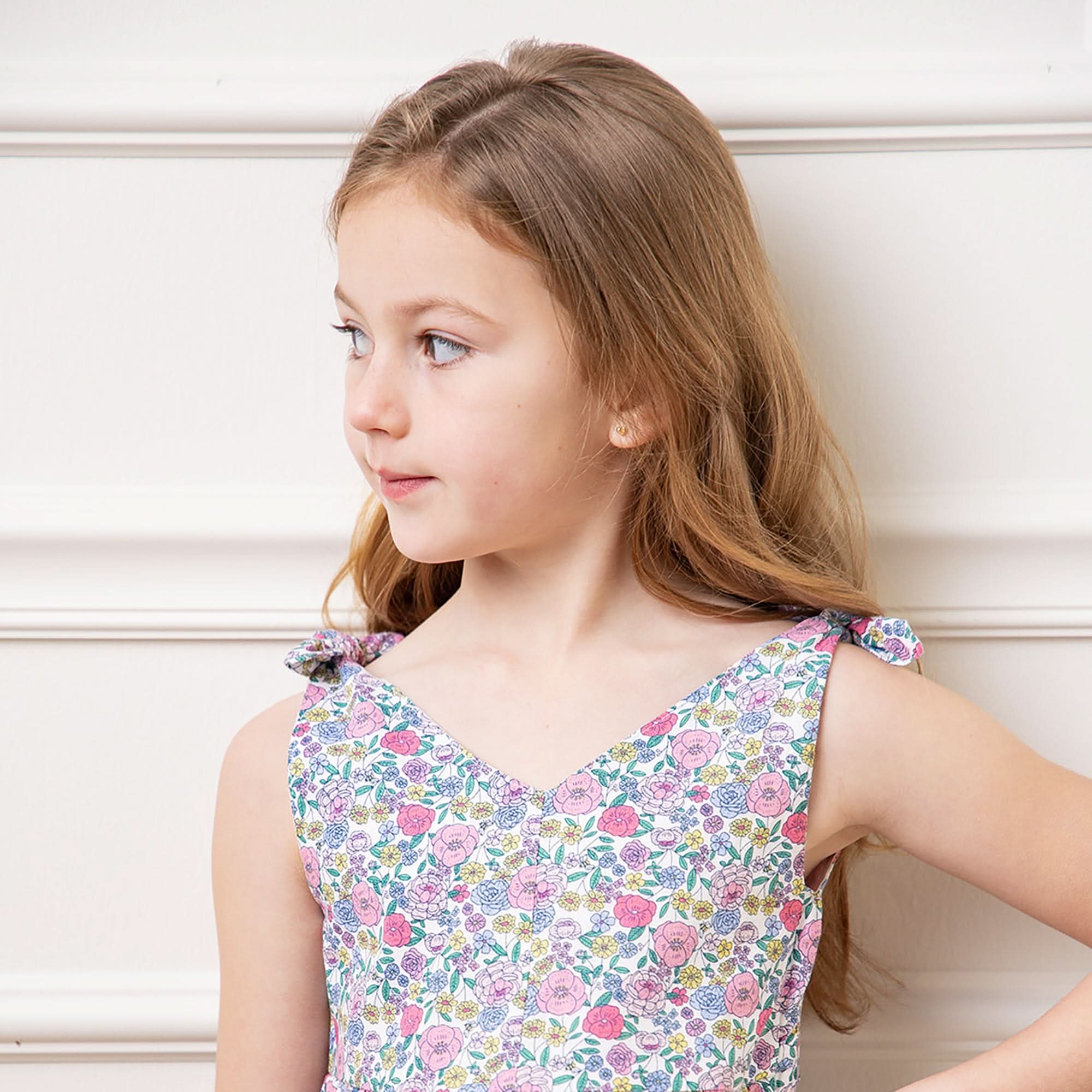 Bow Shoulder Swing Dress