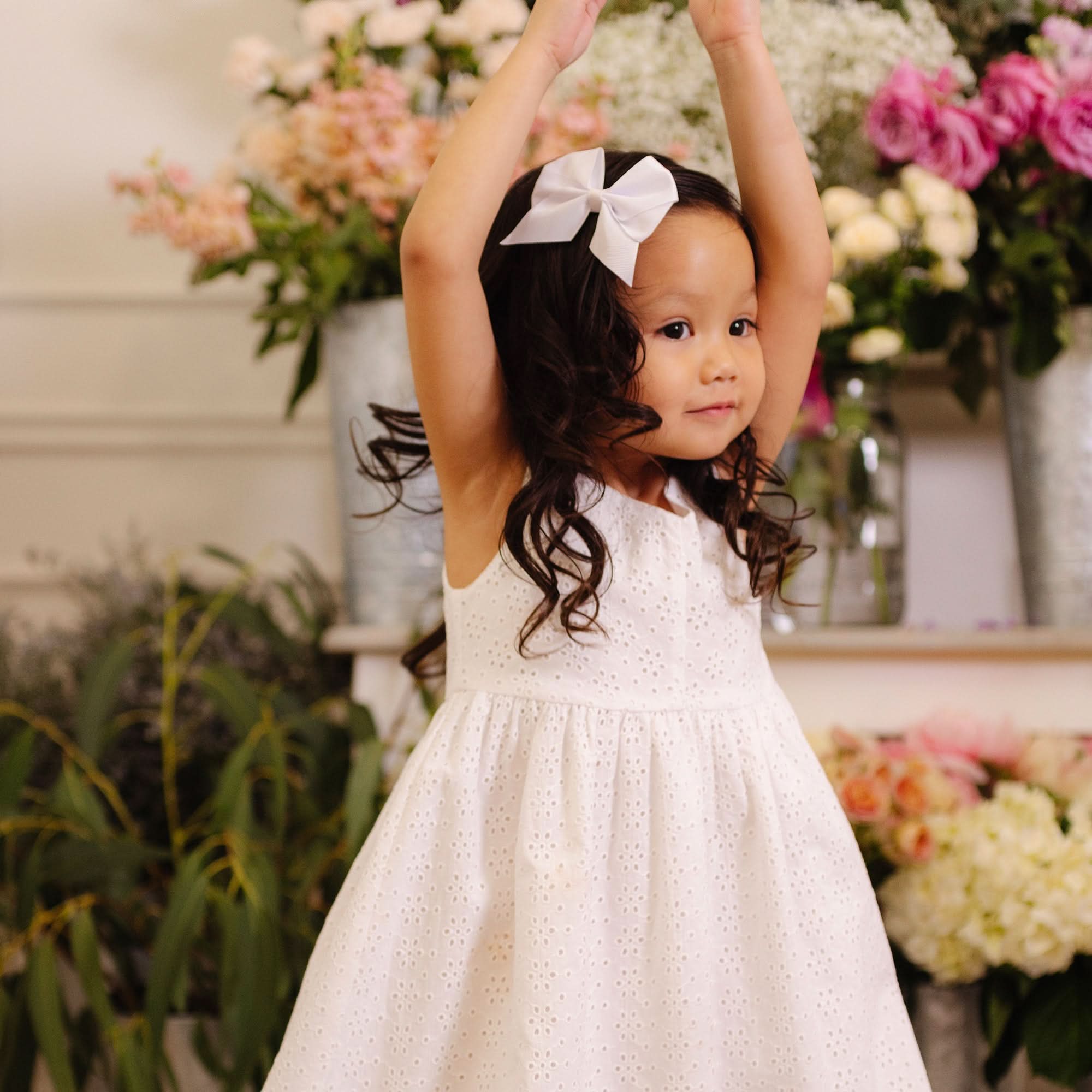 Bow Shoulder Organic Swing Dress - Baby