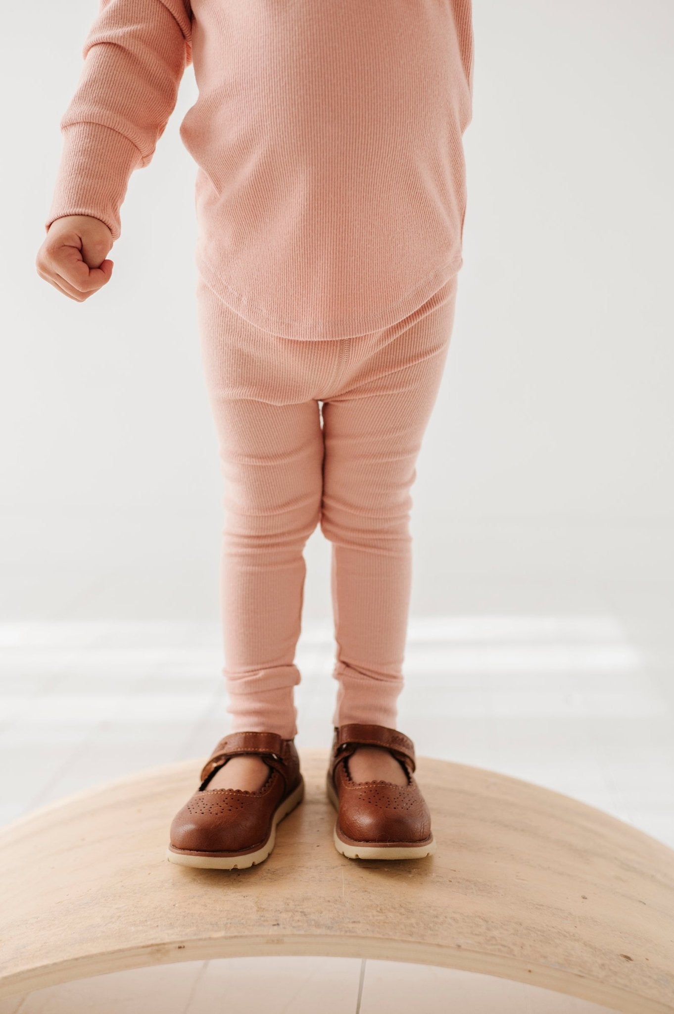 Girl's Ribbed Leggings