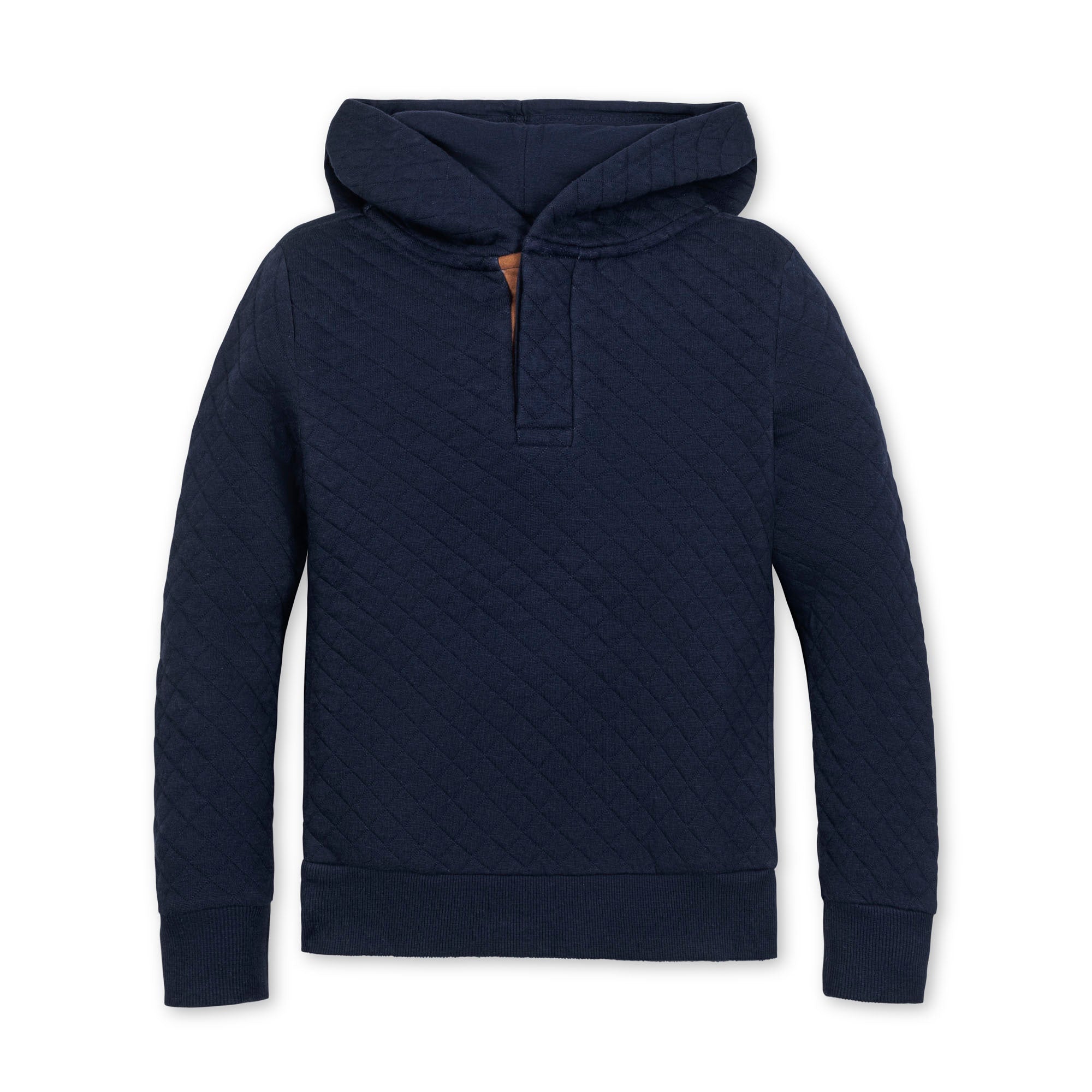 Quilted Hooded Sweatshirt