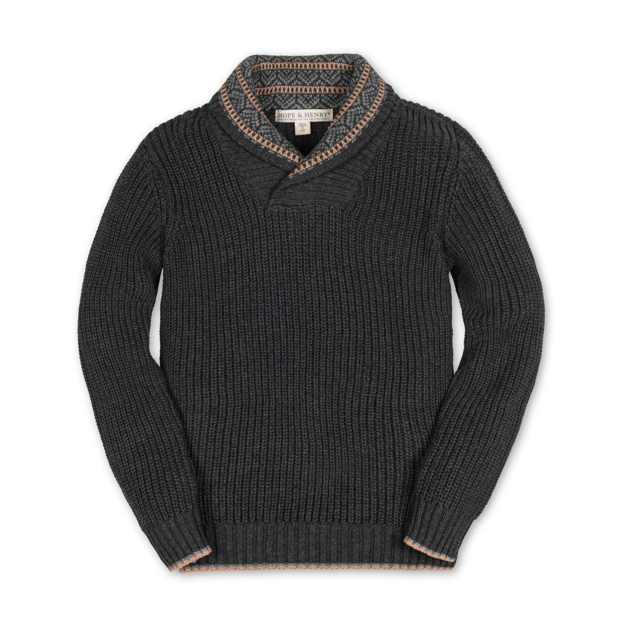 Organic Shawl Collar Sweater