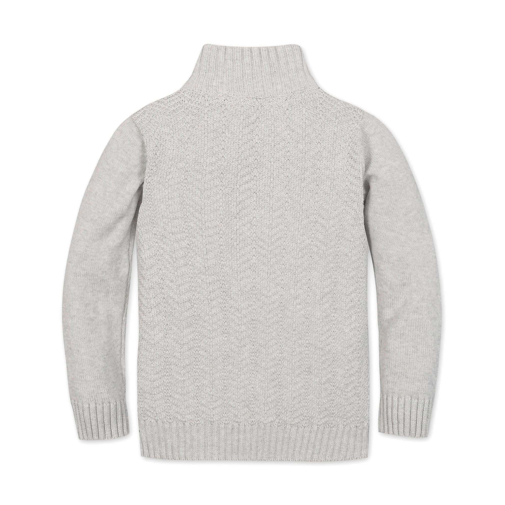 Organic Half Zip Cable Sweater